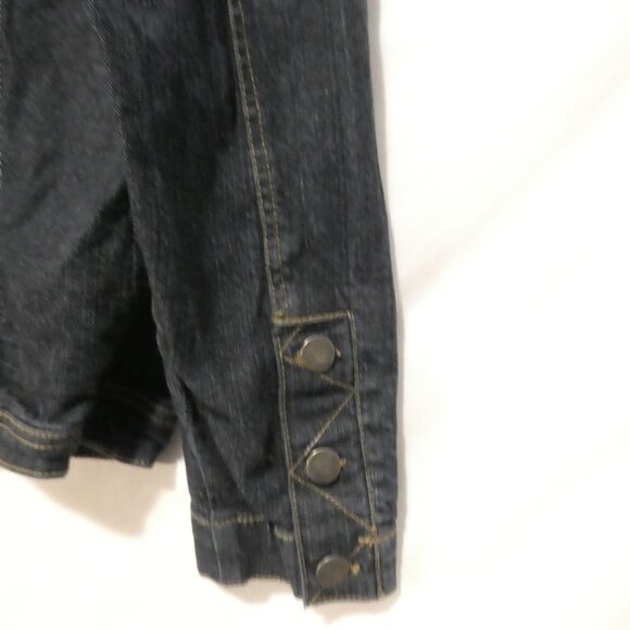 Vintage COTTON GINNY Plus - eco-ganic | small plus | Dark Blue Denim Jean Jacket - Picture 15 of 15